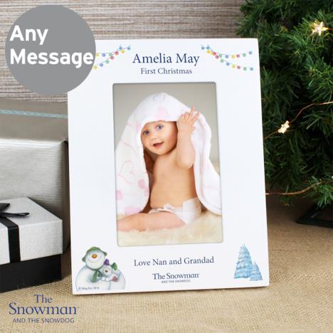 Personalised The Snowman and the Snowdog Photo Frame Extra Image 1